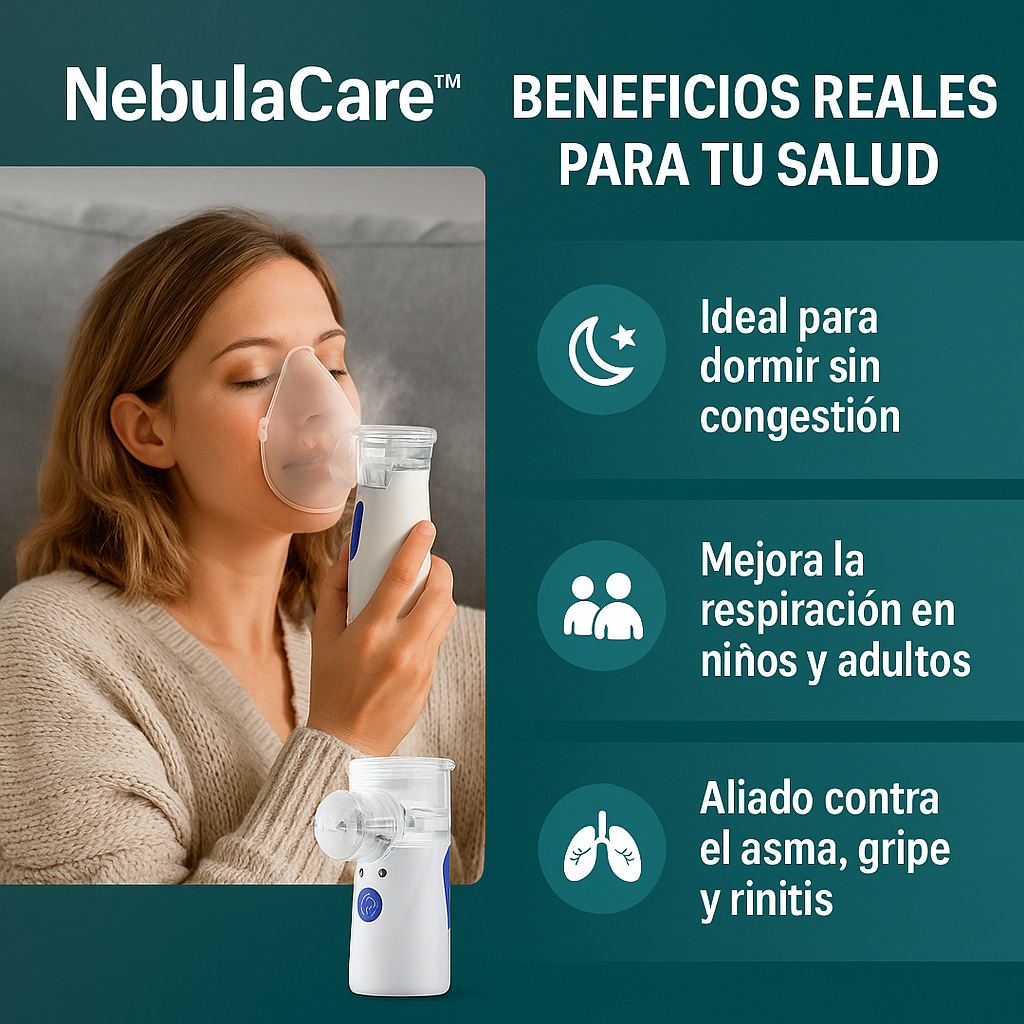 🌬️ NebulaCare™ – Nebulizador para Respirar Mejor, Vivir Mejor