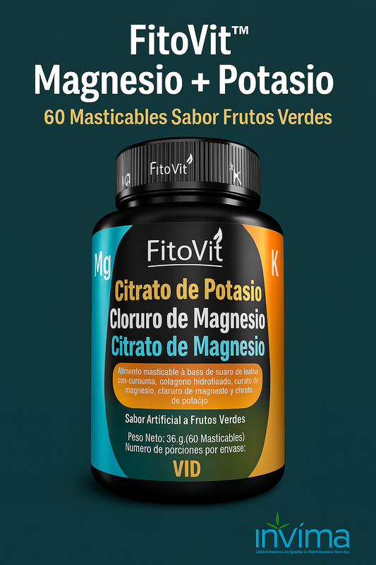 🧠✨ FitoVit™ Magnesio + Potasio | Energía, Relajación y Bienestar Total