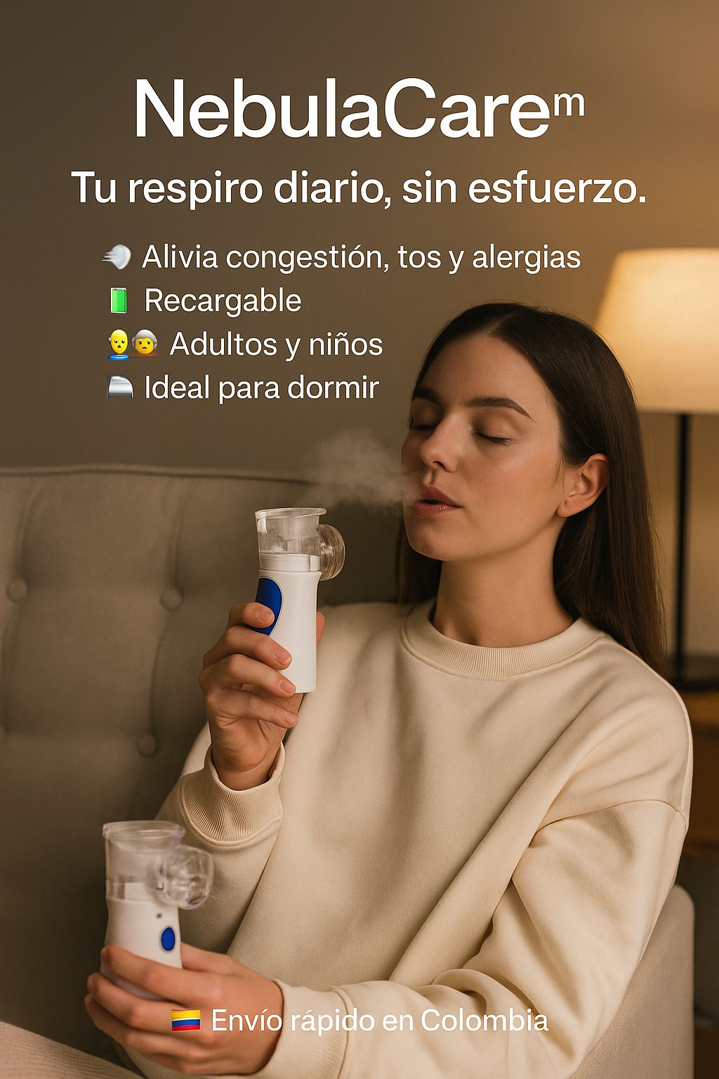 🌬️ NebulaCare™ – Nebulizador para Respirar Mejor, Vivir Mejor